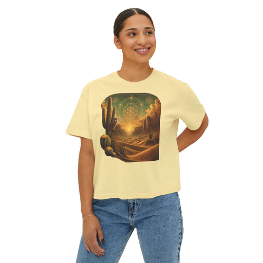 Sonoran Desert Owl – Women's Boxy Tee