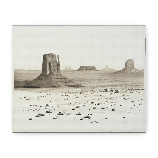 Desert Monuments Canvas Wall Art [8x10]