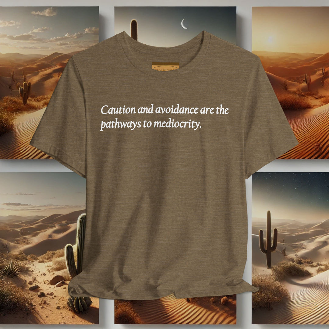 'Caution and Avoidance' -  Bella+Canvas Soft Unisex Tee