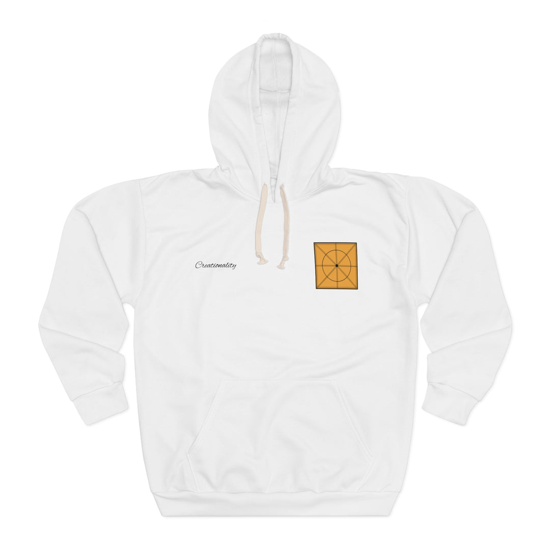 OG White Creationality Hoodie | Unisex Pullover Hoodie (AOP)