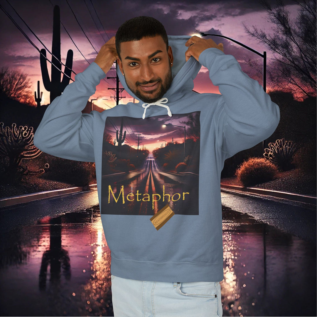 Desert Reflections Unisex Lightweight Hooded Sweatshirt