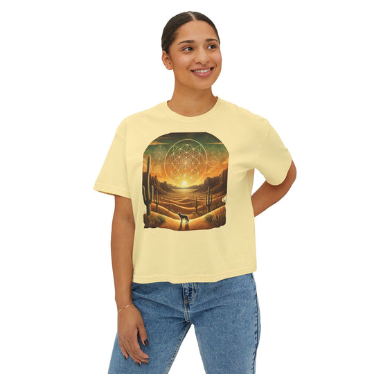 Sonoran Desert Coyote – Women's Boxy Tee