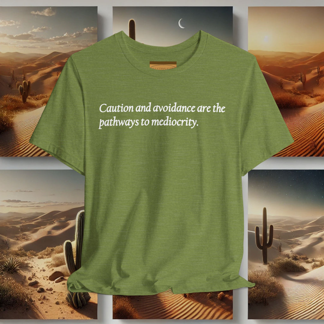 'Caution and Avoidance' -  Bella+Canvas Soft Unisex Tee