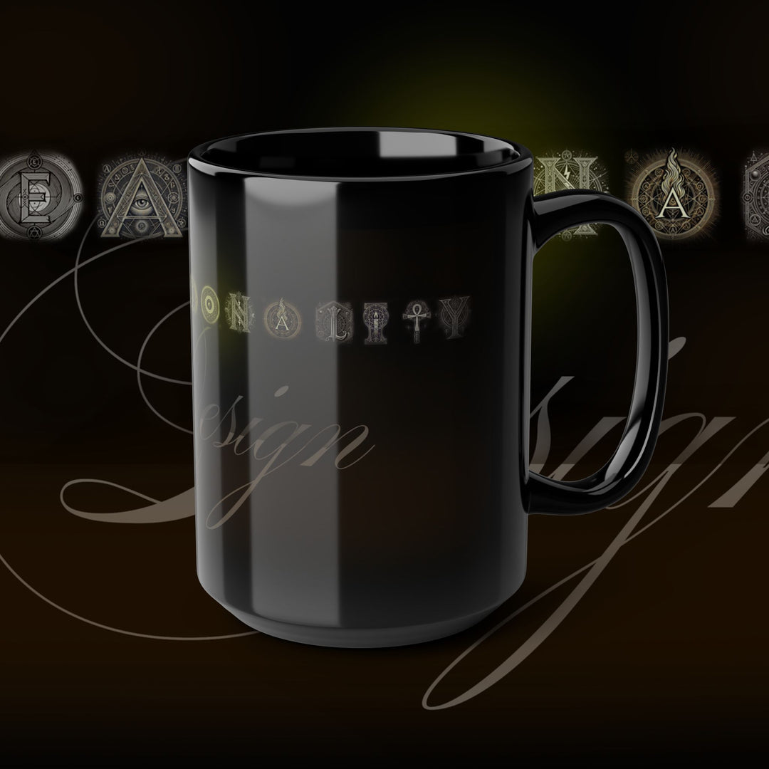 The Black Mug – Creationality Design (Earthy Hue Edition 15oz]