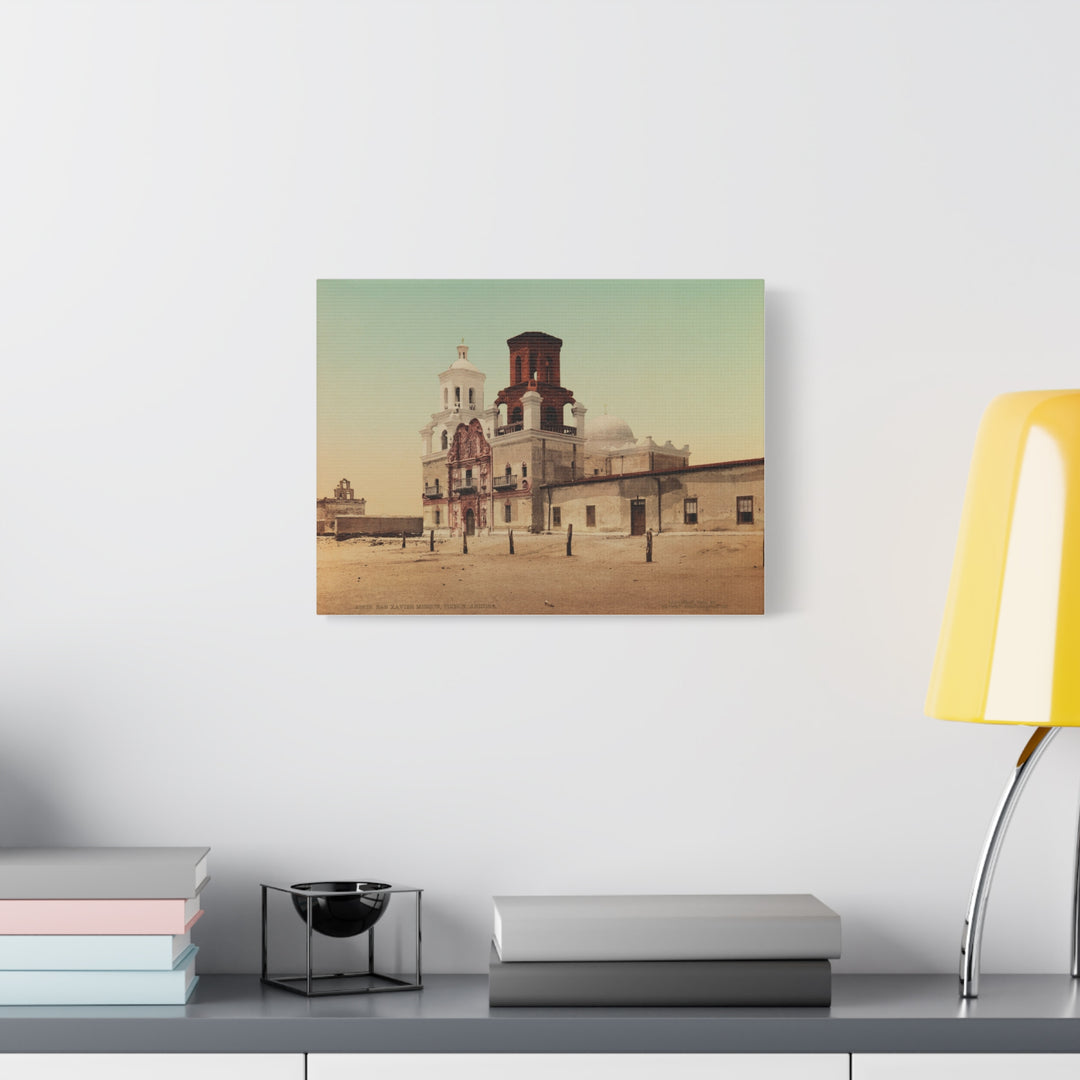 San Xavier Mission Tucson, AZ - Canvas Wall Art [16x20]