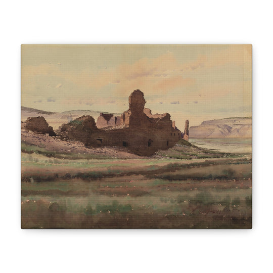 Echoes of the Ancients - Rustic Landscape Matte Canvas Art [8x10]