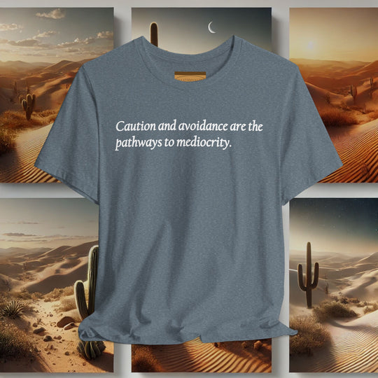 'Caution and Avoidance' -  Bella+Canvas Soft Unisex Tee