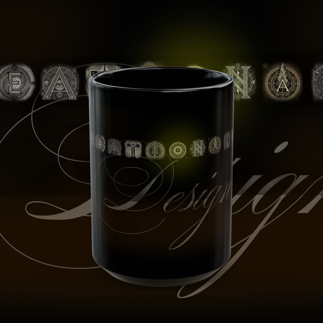 The Black Mug – Creationality Design (Earthy Hue Edition 15oz]