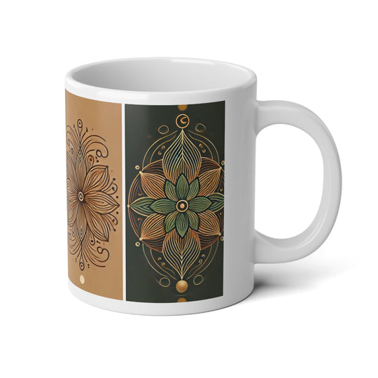 Sacred Geometry Elegance – 20oz Esoteric Coffee Mug