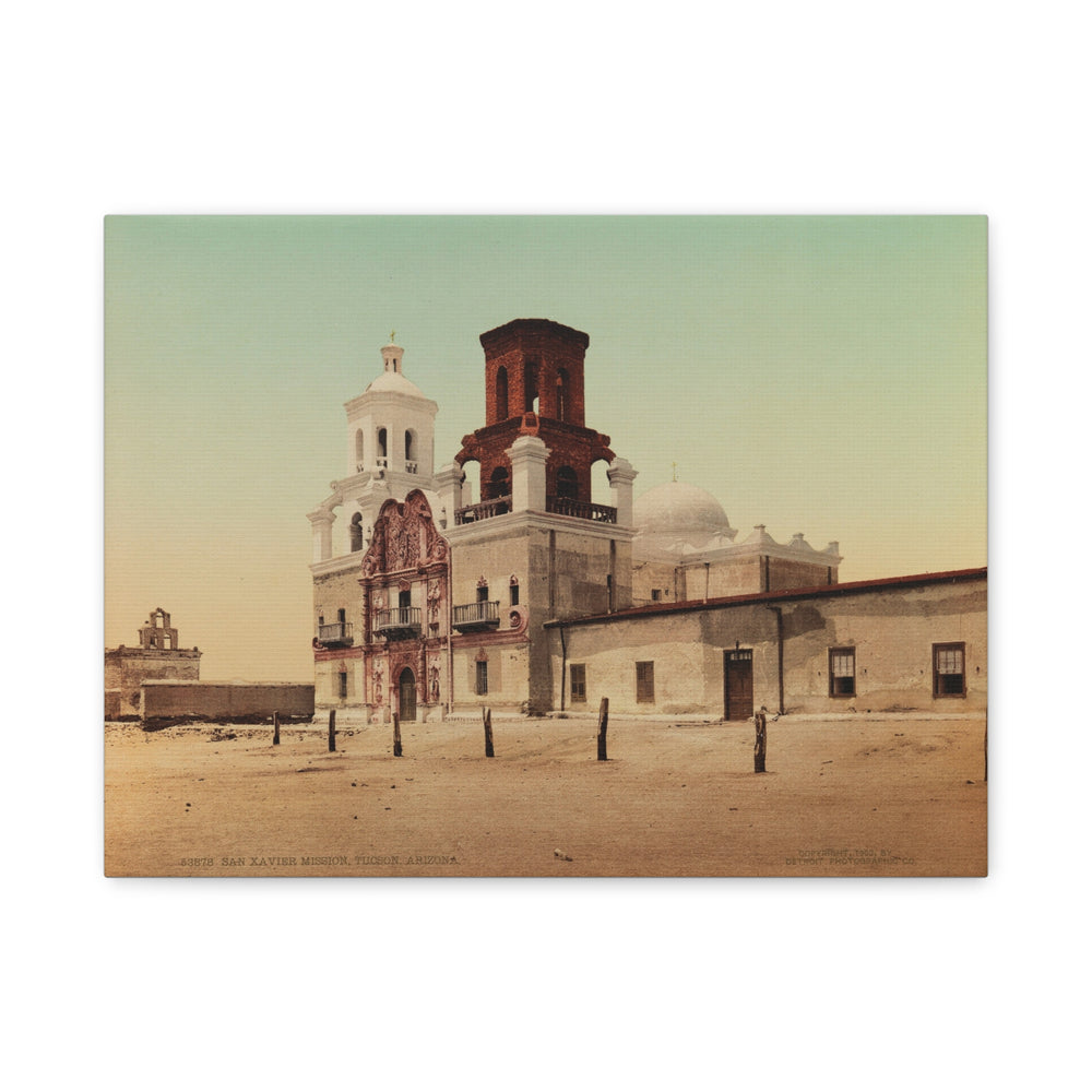 San Xavier Mission Tucson, AZ - Canvas Wall Art [16x20]