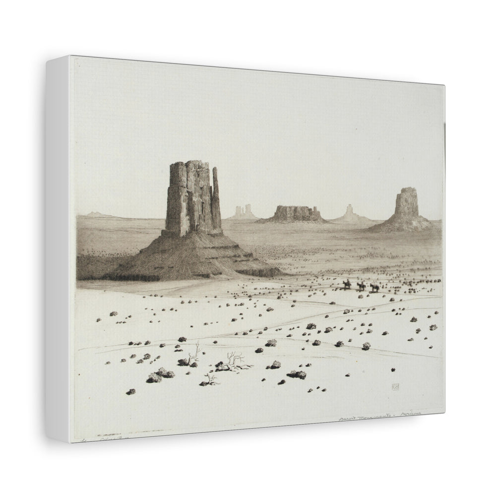 Desert Monuments Canvas Wall Art [8x10]