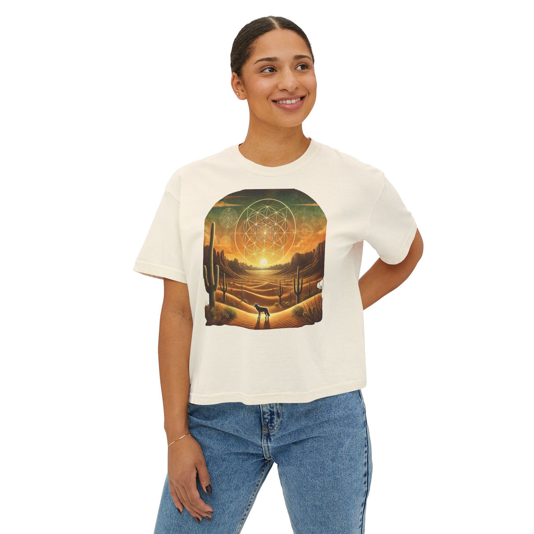 Sonoran Desert Coyote – Women's Boxy Tee