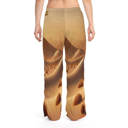 Desert Dreamscape Women's Pajama Pants - Cozy Relaxation in Serene Waves