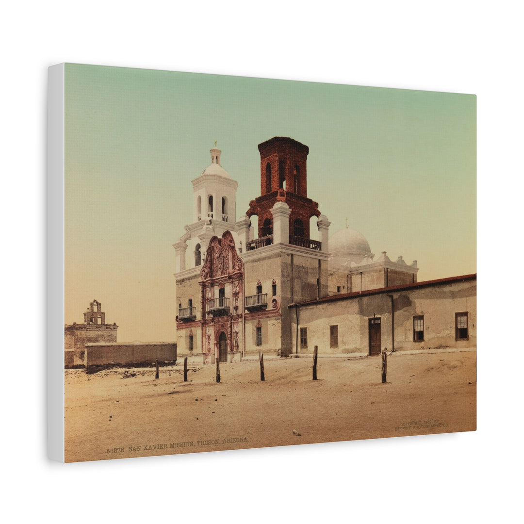 San Xavier Mission Tucson, AZ - Canvas Wall Art [16x20]