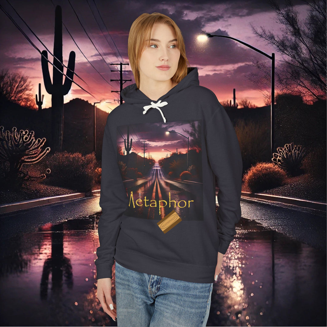 Desert Reflections Unisex Lightweight Hooded Sweatshirt