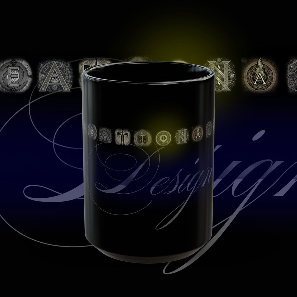 The Black Mug – Creationality Design (Purple Glow Edition 15oz]