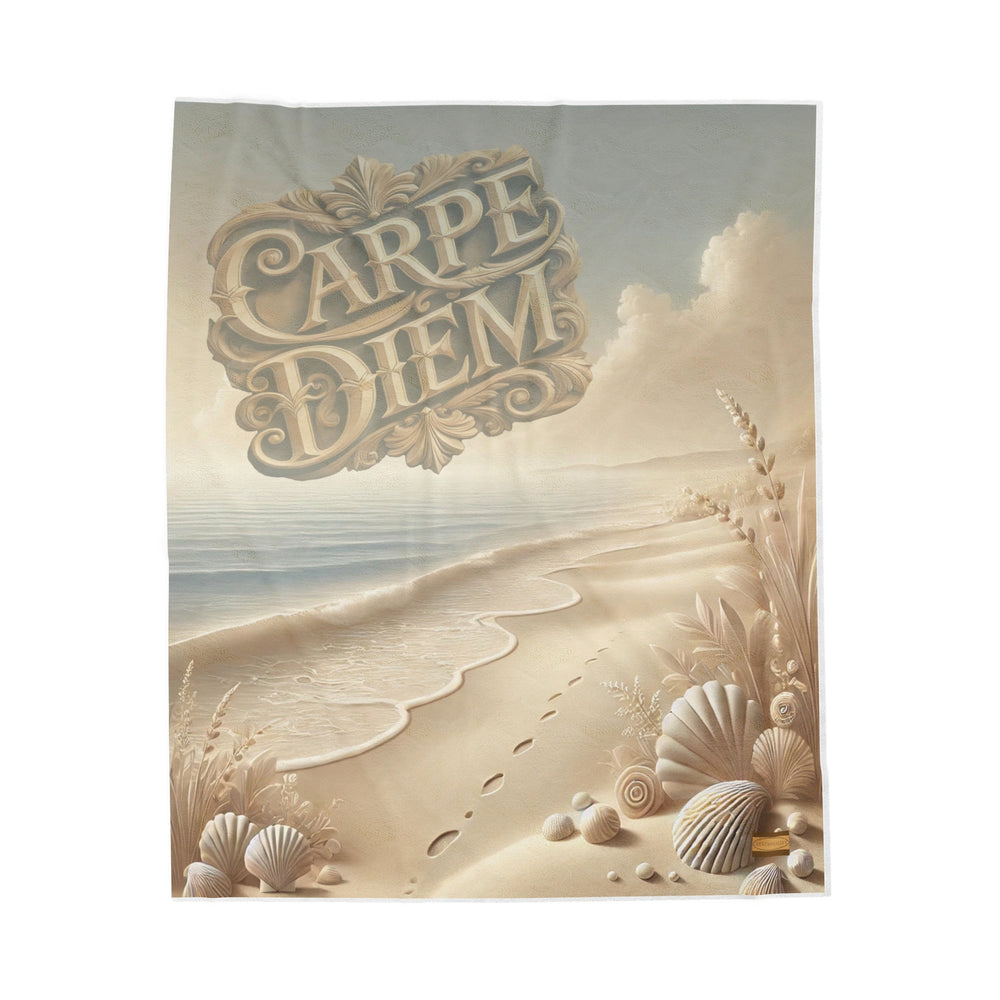 "Carpe Diem" Velveteen Plush Blanket [50"x60"]