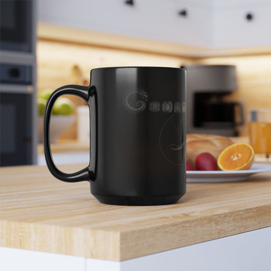 The Black Mug – Creationality Design (Earthy Hue Edition 15oz]