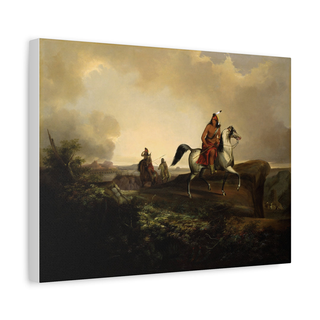 Black Knife, an Apache Warrior Canvas Wall Art [16x12]